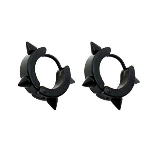 BRINCO MASCULINO ARGOLA 4 mm COM SPIKES (PAR)