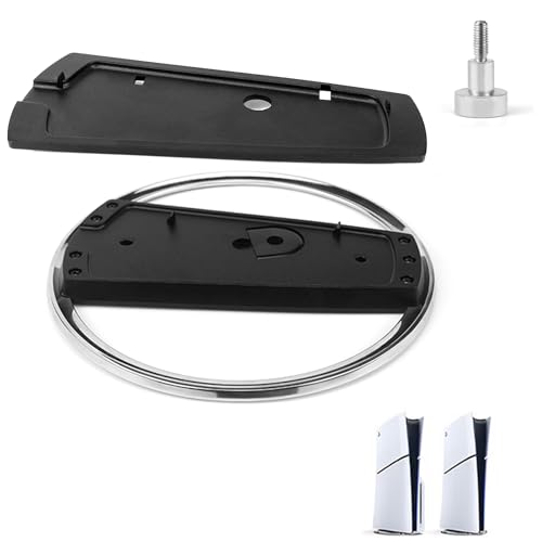 WPPQWP PS5 Standfuß Vertikal für PS5 / Slim / Pro (Disc & Digital Universal) Schwarz Halterung Zubehör Mit Anti-Rutsch-Pad
