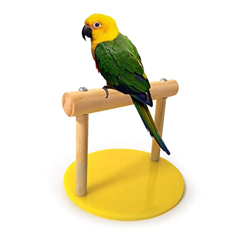 Image of Bird Perch Stand Natural Wood Platform, 8PCS Perches Set with Grinding Fork Toys for Cage, Climbing Gym Training Accessories for Parakeets Cockatiels Lovebirds Small Birds