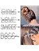 SJ 4Pcs Sparkly Letter Hair Clip Word Barrettes Pins Crystal Bobby Pins Bling Handmade Luxury Rhinestones Hair Jewellery Headwear Accessories Gold for Women Girls