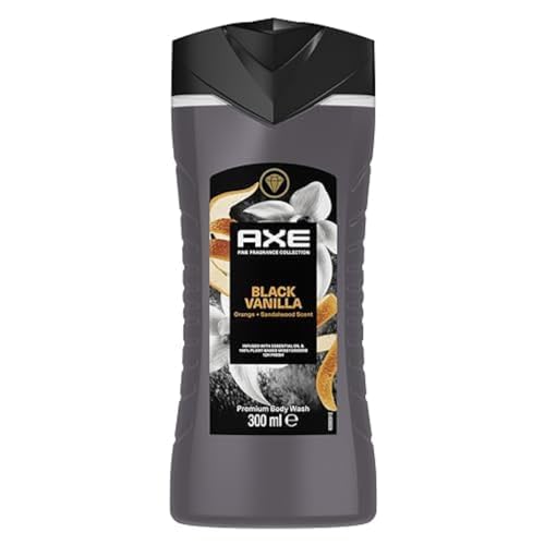 Axe Fine Fragrance Collection Premium Gel doccia Black Vanilla per 12 ore di freschezza duratura dona un profumo spettacolare sotto la doccia da 300 ml