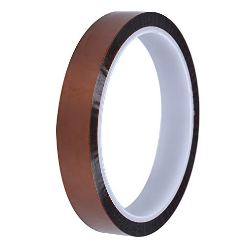 GYZOUKA Cinta Industrial de Película de Poliimida Resistente Al Calor de Tamaño de 0,065 Mm X 15 Mm X 33 M para Bandas Aislantes