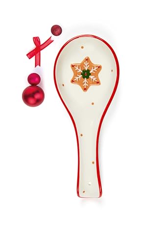 Gingembre de Noël céramique Excelsa Merveilleux flocon de neige idée cadeau fêtes - 4