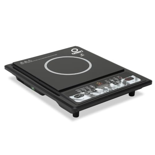 Image of Omen Changing Lives OM 28, 2000W Induction Cooktop for Kitchen | Push-Button Operation | Digital Display | Fast Heating Technology | 7 Preset Functions | BIS Certified | 1-Year Warranty