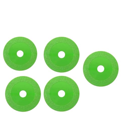 Kit 5 Discos Multiuso para Corte de Espelho Porcelanato, Cerâmica, Espelho, Vidro 100mm (Verde)
