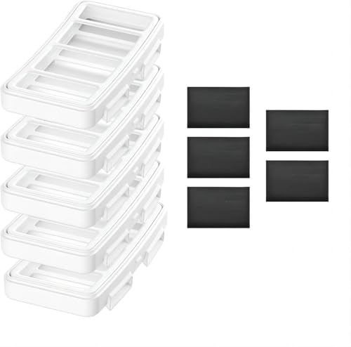 AstroPet 5 Stück Ersatzfilter für Poseidon Katzenbrunnen 7L - Dreifach-Filtersystem mit Aktivkohle, Ionenaustauschharz und Mikroporenvlies
