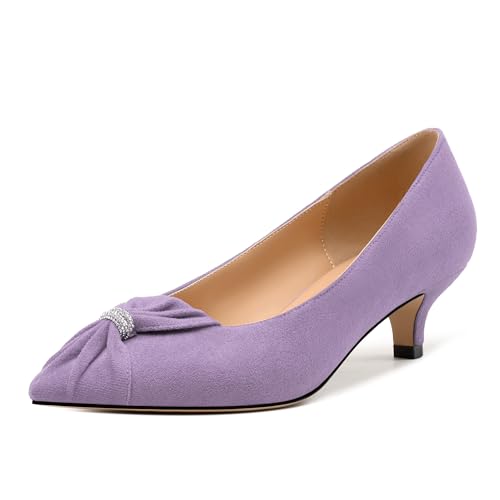 Women's Pumps Shoes Low Heels Pointy Toe Kitten Heel Daily Pumps - Main Image