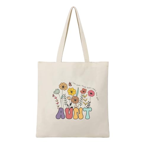 Sacola de lona Anut Lover Gifts com bolso interno com zíper fofa estética reutilizável bolsa feminina leve lavável na moda 340 g