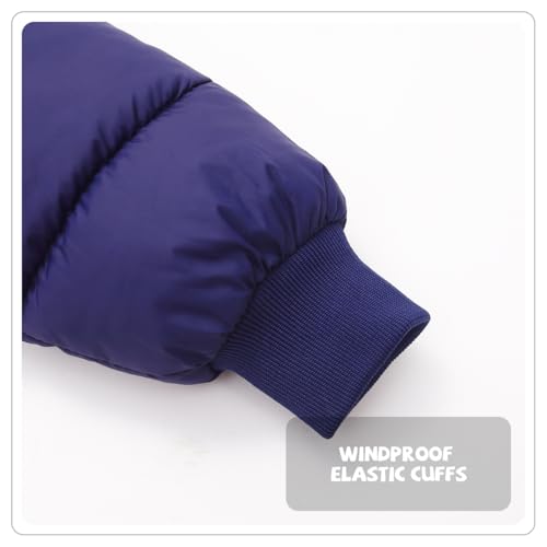 Image of Baby Boy Winter Coat Toddler Girl Hooded Puffer Jacket Fur Collar Down Outerwear