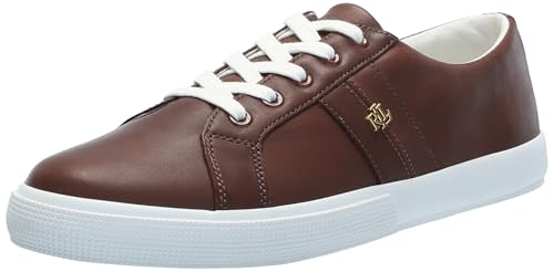 Lauren Ralph Lauren Women's Janson Ii Burnished Leather Sneakers