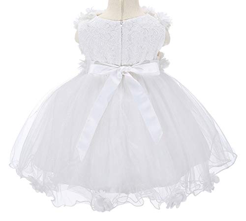 Bow Dream Baby Flower Girl Dress with Shoes Applique Birthday Princess Party4
