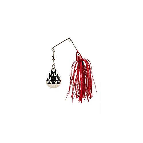 Image of Strike King Mini-King Spinnerbait - Single Colorado Diamond Blade (Red Shad Head Red Shad Skirt, 0.125-Ounce)