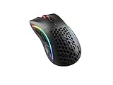 Glorious Gaming Model D Wireless Gaming Mouse - 69g Superlight, Lag Free 2.4Ghz Wireless, Up to 71 Hour Battery, RGB, BAMF Sensor, Ergonomic, 6 Buttons - Matte Black