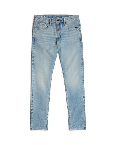 G-STAR Men's 3301 Slim Jeans, Multicolor (Sun Faded Pacific Blue 51001-d930-h466), 36W x 36L4