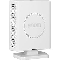 Snom M400 SC IP DECT Singlecell-Basisstation, bis zu 20 Mobilteile, bis zu 10 Paralell-Anrufe und 20 SIP-Konten, Breitband-Audio, PoE, 3 Jahre Herstellergarantie, Weiß; 00004587
