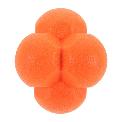 MAGICLULU Balle de Réaction Hexagonale Entraînement Réflexes et Agilité pour Gardien de But Baseball et Boxe 7 CM Orange Matériau TPR Résistant pour Exercices de Vitesse