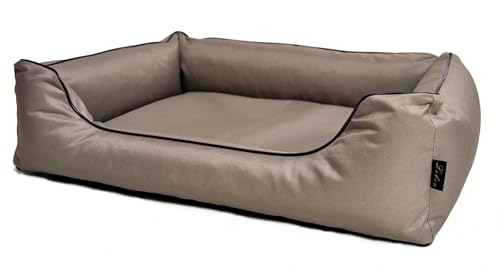 Lebon - Hundebett Paula Plus | Orthopädisch | 4 Farben | 4 Größen | Pflegeleicht | Schmutz- & Wasserabweisend (L, Beige)