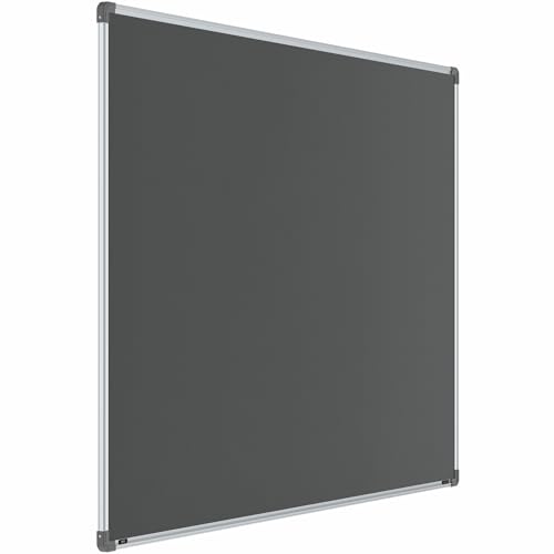 Image of Scholar Art Metis 4x6 Feet Bulletin Notice Board for Office, Home & School | Vibrant & Versatile Crape Cloth + High Density Soft Board for Pinning Photos, Sticky Notes & Reminders (Grey)