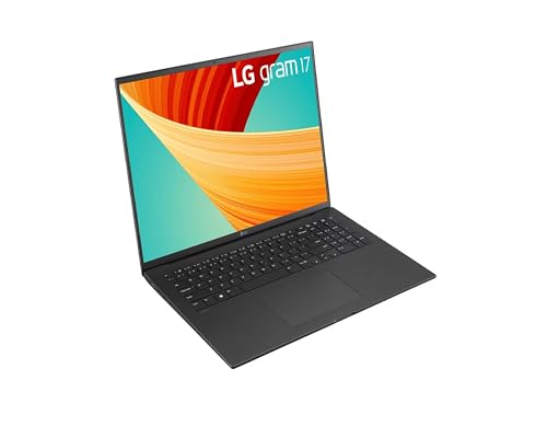 Image of LG Gram 17 inch WQXGA Notebook Computer, Intel Core i7-1360P with vPro 2.2GHz, 16GB RAM, 1TB SSD, Windows 11 Pro, Obsidian Black