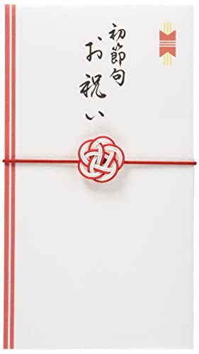 伊予結納センター 日本製 金封 慶事用 水引ゴム金封 シルク奉書 結梅 初節句お祝い S064-04