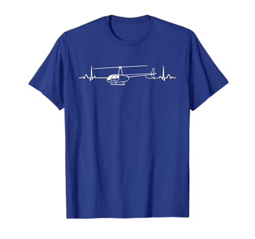 Robinson R-44 Helicopter heartbeat shirt for pilots T-Shirt