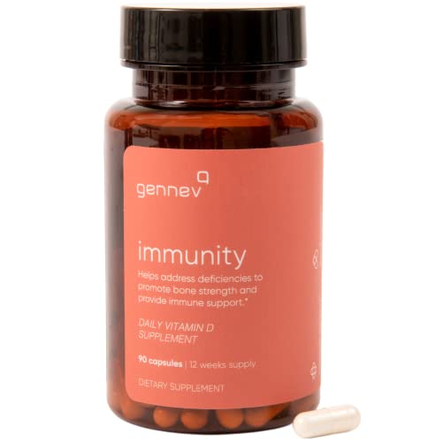 Gennev Vitamin D3 For Menopause Immune Support, Healthy Joints & Bones, Mood Changes - 4000 Iu, Non-Gmo, Vegetarian, Gmp-Certified (90 Count) #TOP5