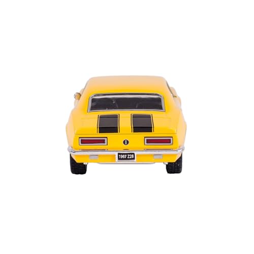 KiNSMART - 1967 Chevrolet Chevy Camaro Z28 5" 1:37 Scale Die Cast Metal Model Toy Classic Muscle Car (Bumble Bee Yellow)