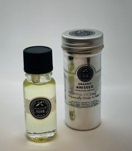 Huile essentielle d'anis vert bio Pimpinella anisum pure aromathérapie NHR Organic Oils