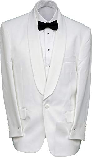 Broadway TuxmakersMens Vintage Classic Shawl Collar White Dinner Jacket one Button 42 Regular New