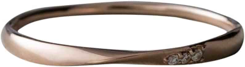 ete K10 ダイアモンドインフィニティ　ピンクゴールド11号 ete インフィニティリング K10 ピンクゴールド