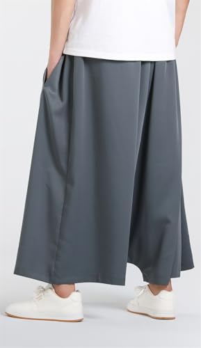 Seidarise Men's Harem Pant Wide Leg Pants Japanese Hip Hop Sweatpants Harem Pants Sports3