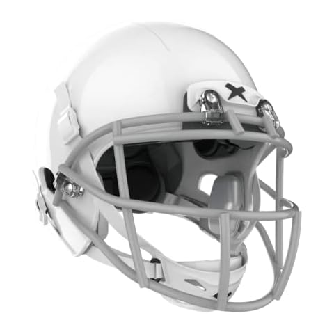 Xenith Youth X2E+ White Football Helmet w/Grey XRS21 Facemask & White Chinstrap - Small Cover