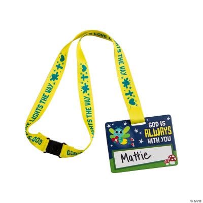 Fun Express Camp VBS Name Tag Breakaway Lanyards - 12 Pieces