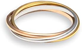Luminava - Interlocking Fidget Ring (Gold, Rose Gold, Silver) (8)