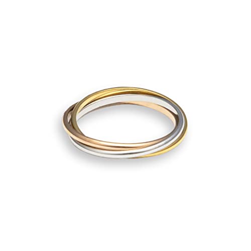 Luminava - Interlocking Fidget Ring (Gold, Rose Gold, Silver) (8) #TOP2
