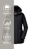 killtec Damen Outdoorparka/Funktionsparka mit Kapuze KOW 19 WMN PRK, schwarz blau, 52, 43307-000