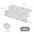 Lovdeco Contempo Blue Marble Stone 2 Inch Hexagon White Marble Mosaic Tile for Kitchen Wall Bathroom Shower Floor (5 Sheet, Honed)
