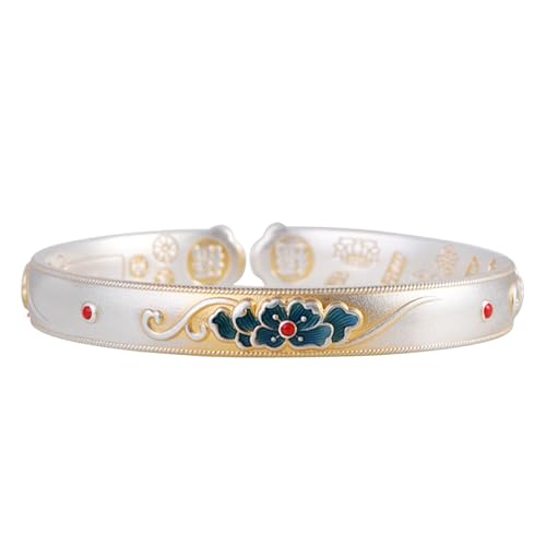 Bracelet manchette en argent pour femme HangErFeng artisanal élégant