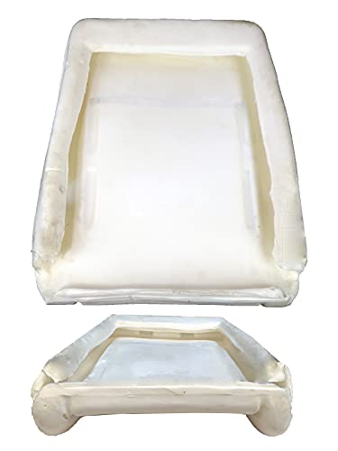 BREMER SITZBEZÜGE Rückenlehnenpolster kompatibel mit VW T4 ab 1990-2003 Schaumpolster Rückenlehnenschaum Vordersitzpolsterung Fahrer oder Beifahrer Polster Schaumstoff & 15 Klammern