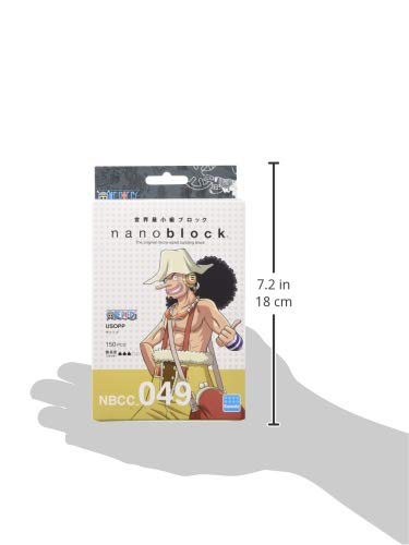 Nanoblock One Piece Usopp Gioco di Costruzione, Colore Bianco, Nero, Rosso, NB-CC049 - Lego - Immagine 2