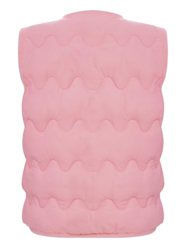 ACSUSS Puffer Down Vest for Little Girls Solid Color Waistcoat Outerwear Toddlers Warm Casual Jacket Coat4