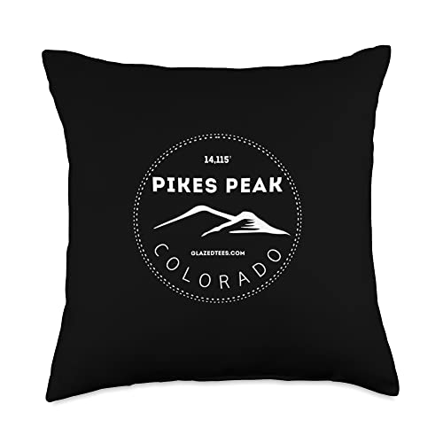 Pikes Peak Colorado - Outdoor Mountain Adventure Throw Pillow
