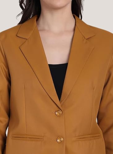 Image of ROCKSY Black Smart Casual Formal Blazer for Women, Regular Fit Stylish Blazer for Women