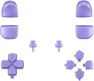 eXtremeRate Replacement D-pad R1 L1 R2 L2 Triggers Share Options Face Buttons for ps5 Controller BDM-010/020, Custom Full Set Buttons Repair Kits with Tools for ps5 Controller - Purple