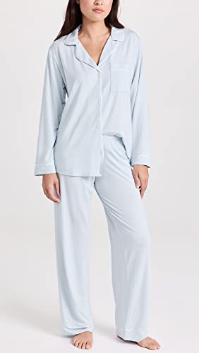 Image of Eberjey Gisele Classic Women's Pajama Set | Long Sleeve Shirt + Long Pants