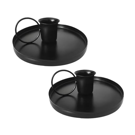 DUINIU 2 Piezas De Candelabros De Hierro Forjado Negro, Decoración En Estilo Retro, Artículos De Interior, Adecuados para Mesas De Comedor Y Creación De Ambiente. | Ya disponible en tu tienda friki favorita! En mundofriki.es!