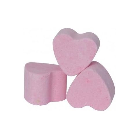 6 x Strawberry Scented Bath Hearts Fizzers Mini Bombs 10g Each Mix & Match Cover