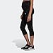 adidas Womens Designed 2 Move 3/4 Sport Tight (Maternity) Black/White X-Large