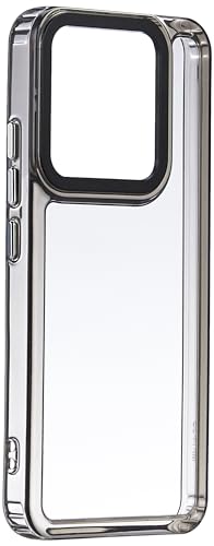 Image of Kapa Warrior Acrylic Clear Back Cover for Xiaomi 14 (5G) | Slim Shockproof [Military Grade Protection] Hybrid Bumper Case (Grey Sides)