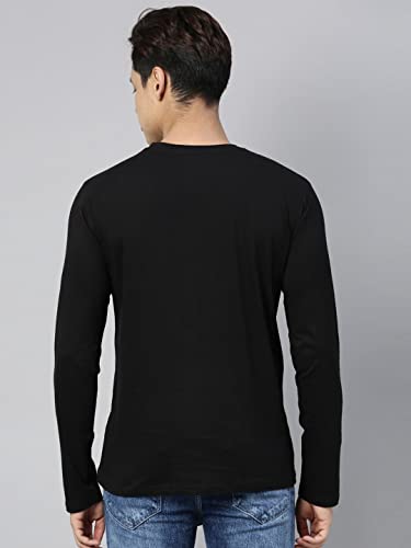 Image of London Crew Round Neck Full Sleeve Regular Fit Casual Cotton Plain Solid Tshirt for Men Full-Solid-23